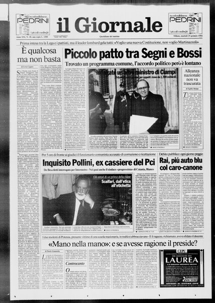 Il giornale : quotidiano del mattino